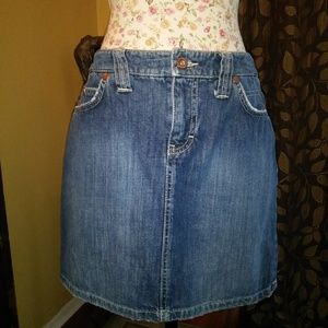 Tommy Hilfiger soft denim mini skirt.
